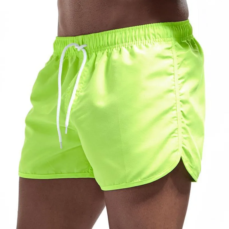 Men's Solid Drawstring Elastic Waist Quick-dry Sports Fitness Shorts 31014794Z sold by Manly product image thumbnail 2