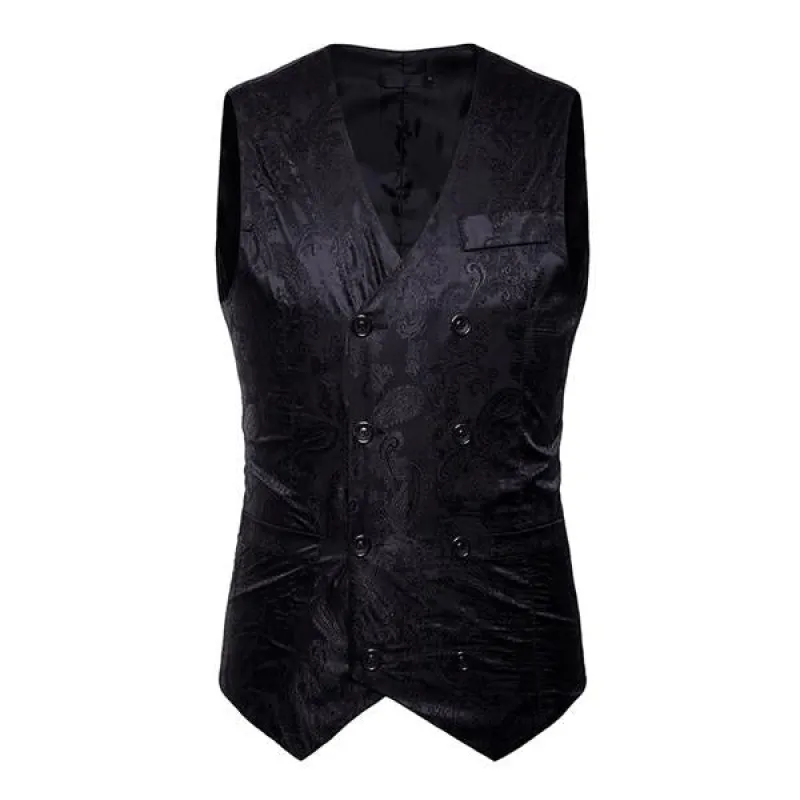 Men's Formal Cashew Flower Print Vest 71042054X sold by Manly