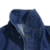 Men's Vintage Denim Multi-Pocket Thin Jacket 68269457Y sold by Manly