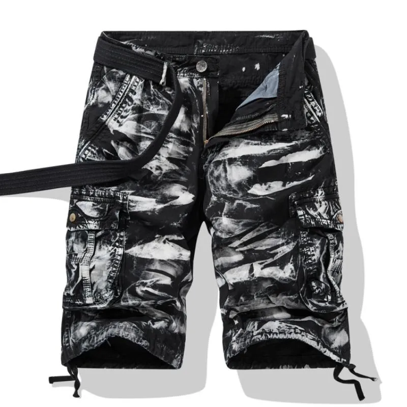 Men's Casual Outdoor Camouflage Loose Multi-pocket Cargo Shorts (Belt Exlcuded) 65911403M sold by Manly