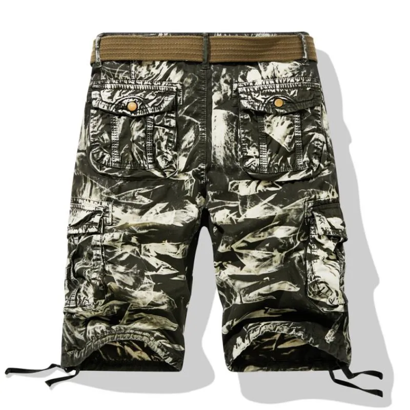 Men's Casual Outdoor Camouflage Loose Multi-pocket Cargo Shorts (Belt Exlcuded) 65911403M sold by Manly product image thumbnail 5