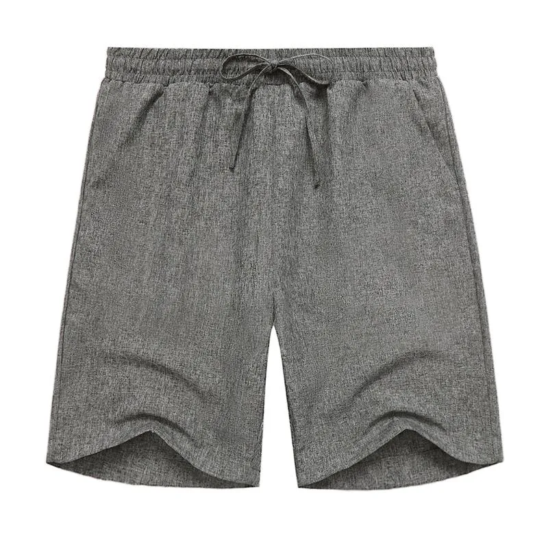 Men's Cotton And Linen Elastic Waist Straight Casual Shorts 22741314Z sold by Manly product image thumbnail 4