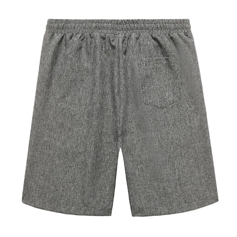 Men's Cotton And Linen Elastic Waist Straight Casual Shorts 22741314Z sold by Manly product image thumbnail 5