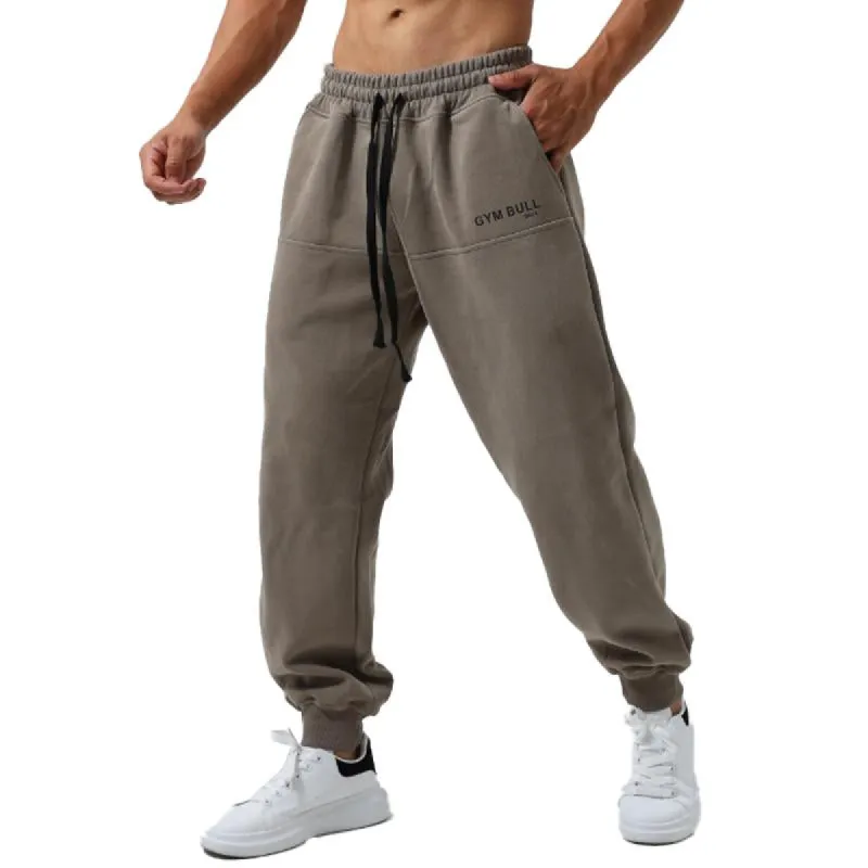 Men's Loose Elastic Solid Color Sports Pants 38835123X sold by Manly