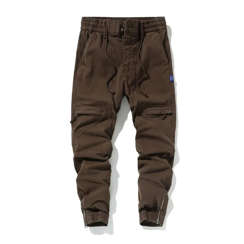 Men's Casual Outdoor Cotton Washed Distressed Multi-pocket Cargo Pants 33469878M sold by Manly product image thumbnail 3