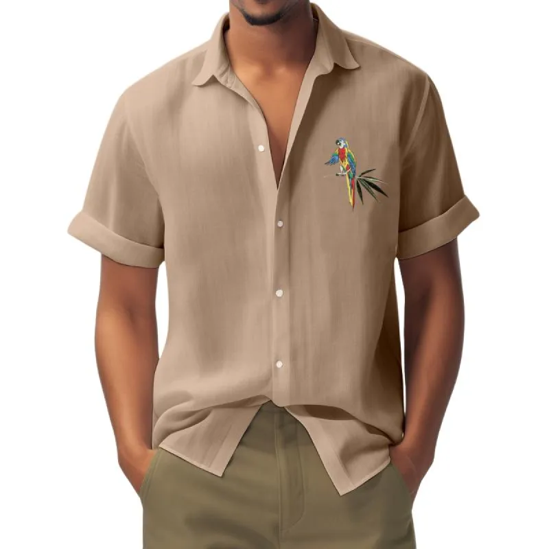 Men's Casual Printed Short-Sleeved Shirt 88465214Y sold by Manly