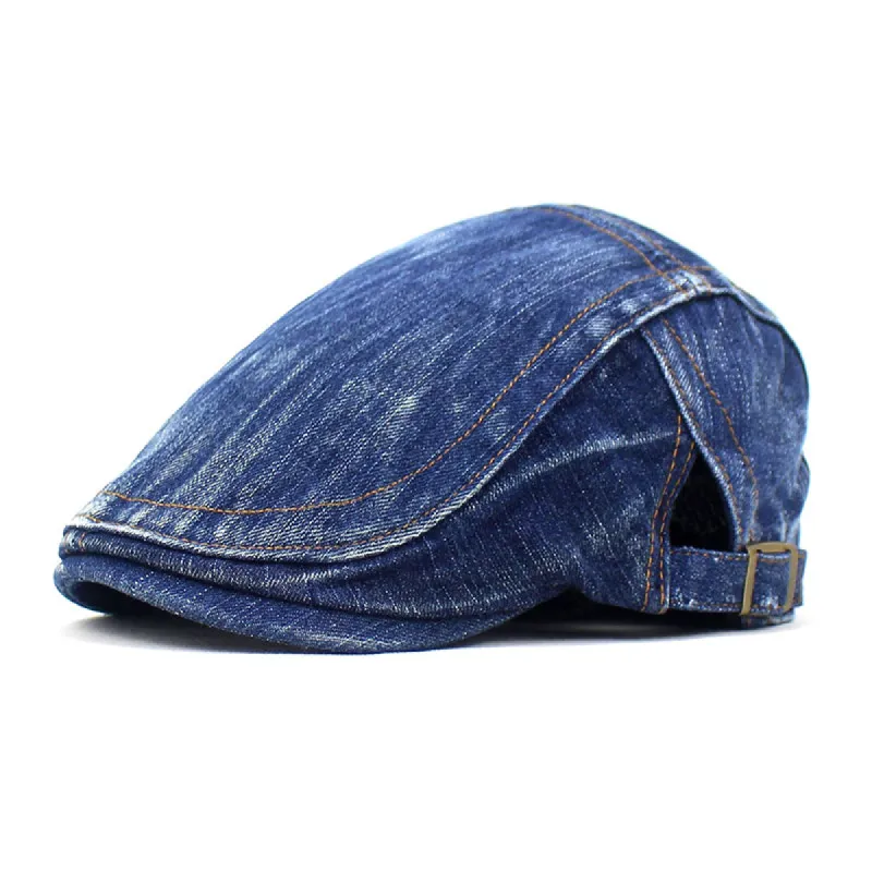 Men's Vintage Washed Forward Beret 15015238TO sold by Manly