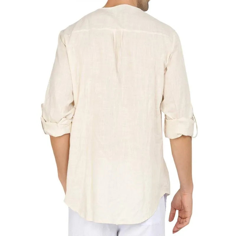 Men's Casual Solid Color Long Sleeve Shirt 91343483Y sold by Manly product image thumbnail 2