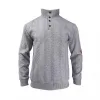 Men's Textured Jacquard Henley Collar Long Sleeve Sweatshirt 82583039Y sold by Manly