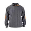 Men's Textured Jacquard Henley Collar Long Sleeve Sweatshirt 82583039Y sold by Manly