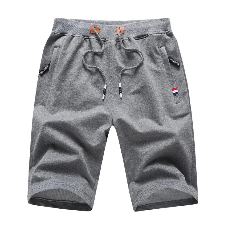 Men's Casual Solid Color Trendy Cotton Blend Sports Shorts 69119609X sold by Manly