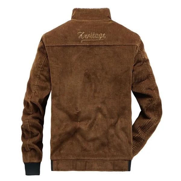 MEN'S CORDUROY FLEECE STAND COLLAR JACKET sold by Manly product image thumbnail 4