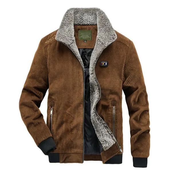 MEN'S CORDUROY FLEECE STAND COLLAR JACKET sold by Manly product image thumbnail 2