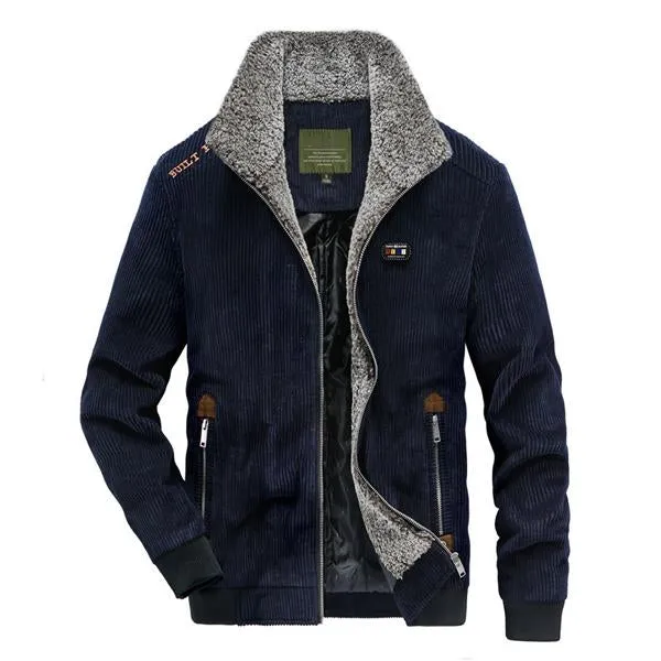 MEN'S CORDUROY FLEECE STAND COLLAR JACKET sold by Manly product image thumbnail 3