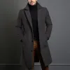 Men's Solid Notch Lapel Single-breasted Mid-length Coat 14523733Z sold by Manly