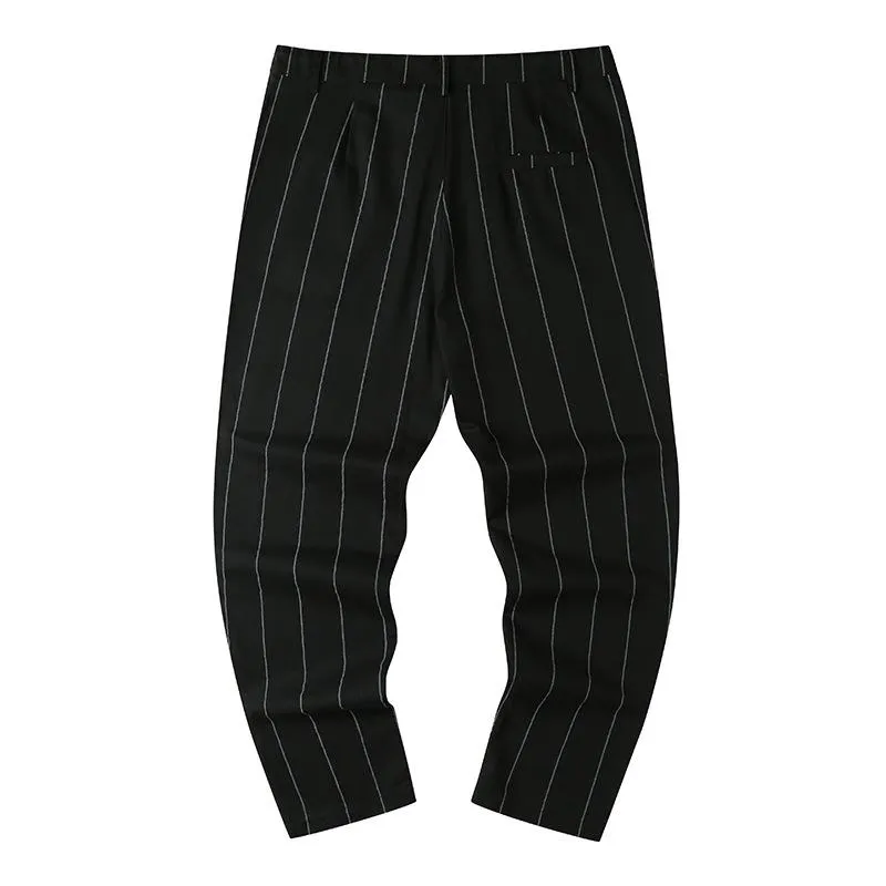 Men's Striped Straight Slim Suit Trousers 58718128Z sold by Manly product image thumbnail 3