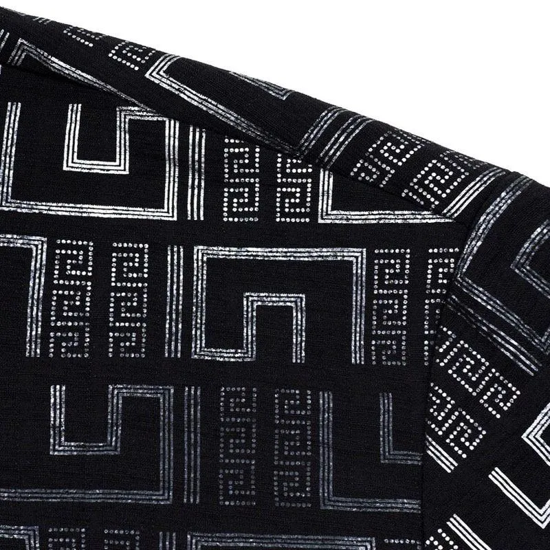 Men's Casual Printed Lapel Long Sleeve Shirt 05604936Y sold by Manly product image thumbnail 5