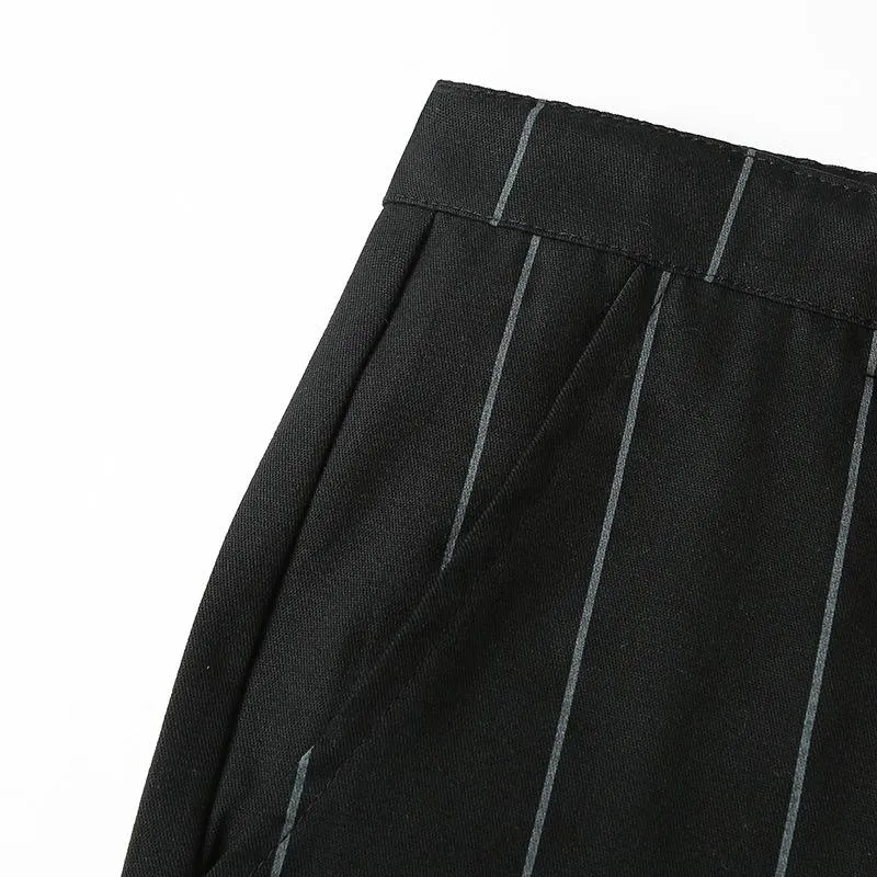 Men's Striped Straight Slim Suit Trousers 58718128Z sold by Manly product image thumbnail 5