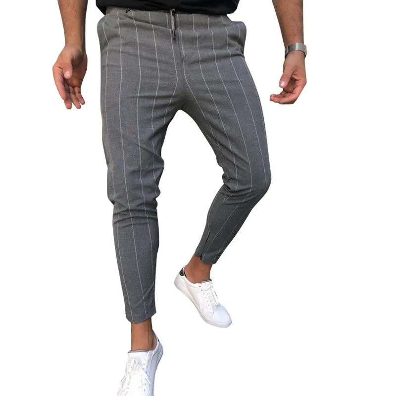 Men's Striped Straight Slim Suit Trousers 58718128Z sold by Manly product image thumbnail 2