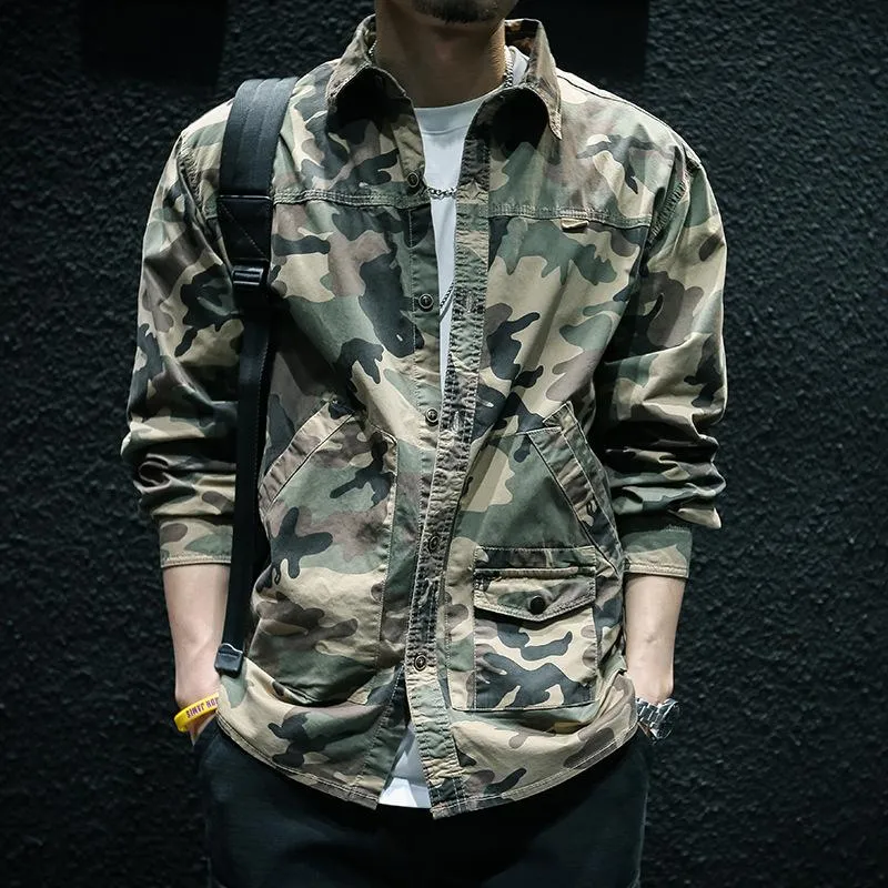 Men's Casual Retro Camouflage Work Jacket 05120140TO sold by Manly product image thumbnail 4