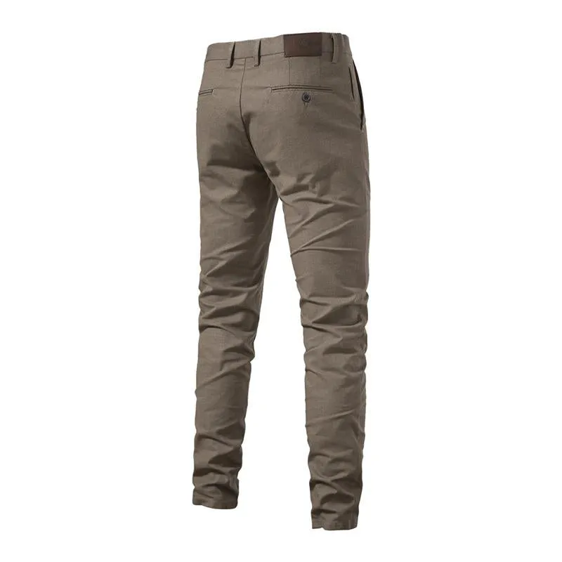 Men's Casual Cotton Breathable Solid Color Business Straight Trousers 23369578M sold by Manly product image thumbnail 5