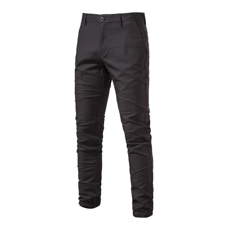 Men's Casual Cotton Breathable Solid Color Business Straight Trousers 23369578M sold by Manly product image thumbnail 2