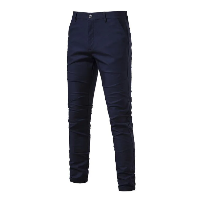 Men's Casual Cotton Breathable Solid Color Business Straight Trousers 23369578M sold by Manly