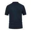 Men's Striped Contrast Knit Polo Shirt 42110133M sold by Manly