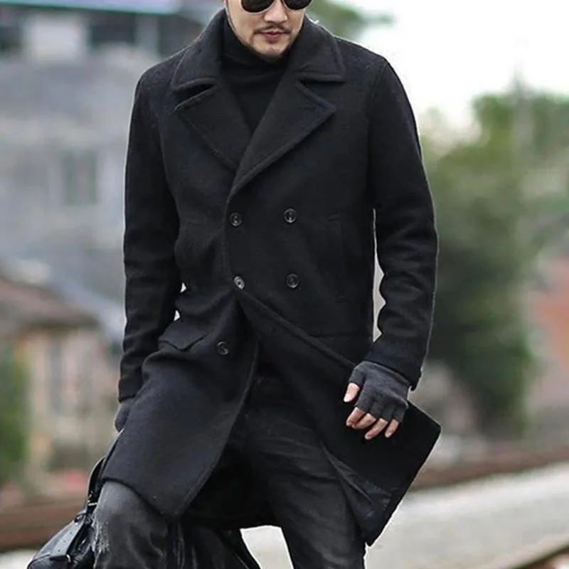 Men's Notch Lapel Double Breasted Coat 31789385Z sold by Manly product image thumbnail 2