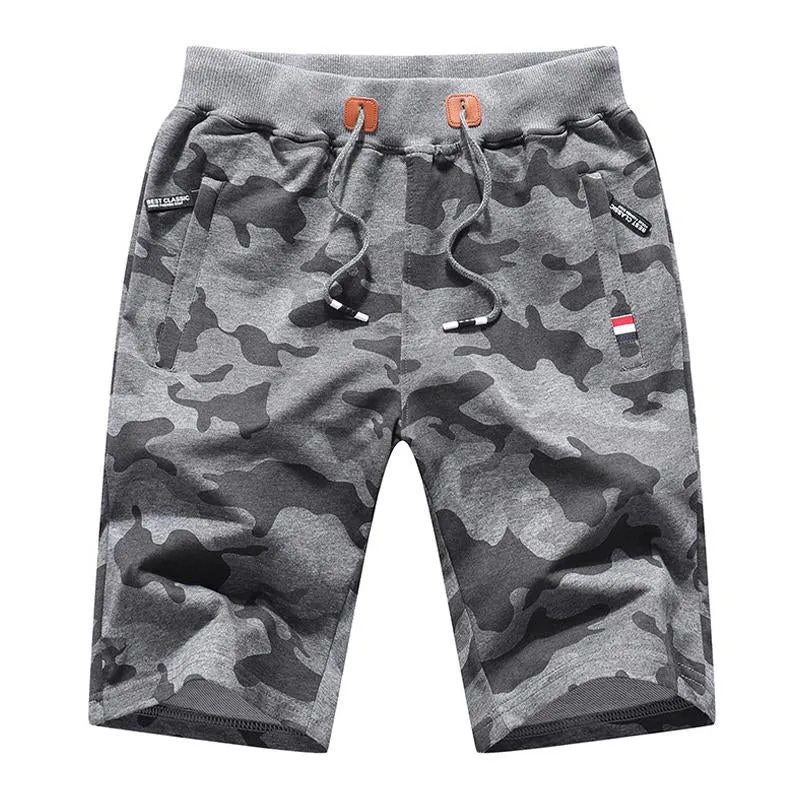 Men's Casual Camouflage Breathable Cotton Elastic Waist Straight Shorts 73374056M sold by Manly