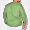 Men's Casual Cotton Linen Long Sleeve Shirt 91739879Y sold by Manly