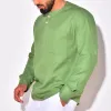 Men's Casual Cotton Linen Long Sleeve Shirt 91739879Y sold by Manly