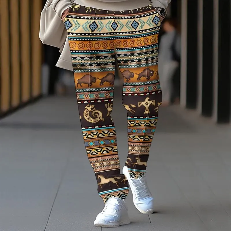 Men's Loose Bohemian Printed Sportswear Trousers 81265450X sold by Manly product image thumbnail 2