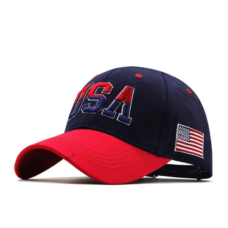 Men's Casual Outdoor USA Flag Cap 63479179TO sold by Manly