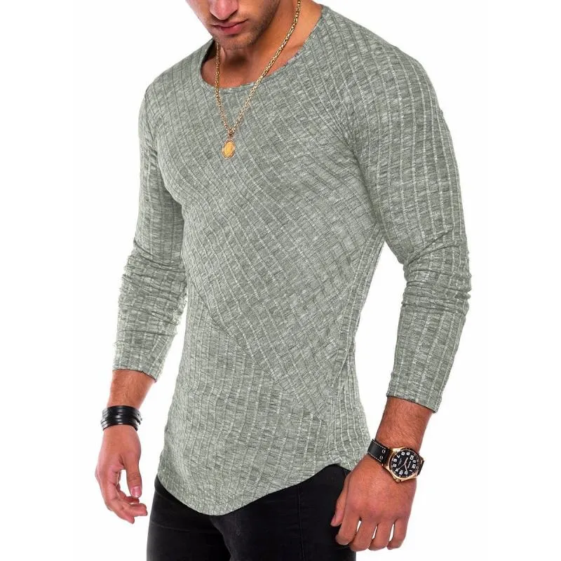 Men's Round Neck Curved Hem Long Sleeve T-shirt 34220425Z sold by Manly product image thumbnail 5