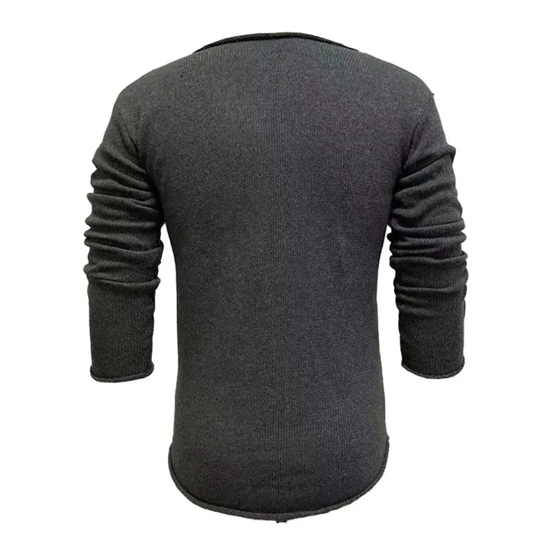 Men's Casual V Neck Long Sleeve Slim Fit Knitted Sweater 30697065M sold by Manly product image thumbnail 4