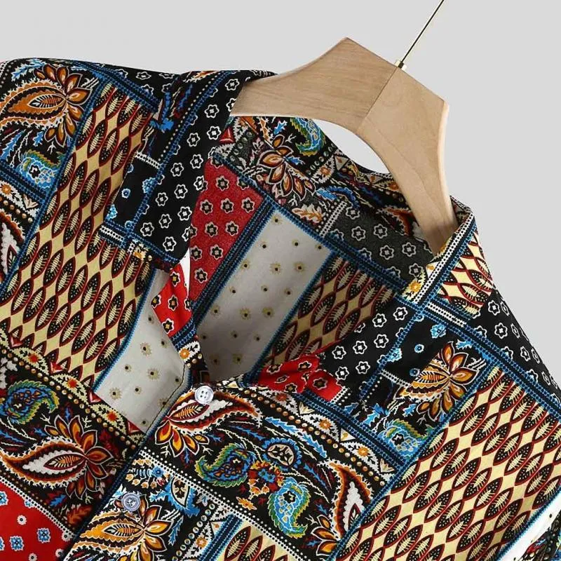 Men's Ethnic Print Short Sleeve Shirt 60116856Z sold by Manly product image thumbnail 4
