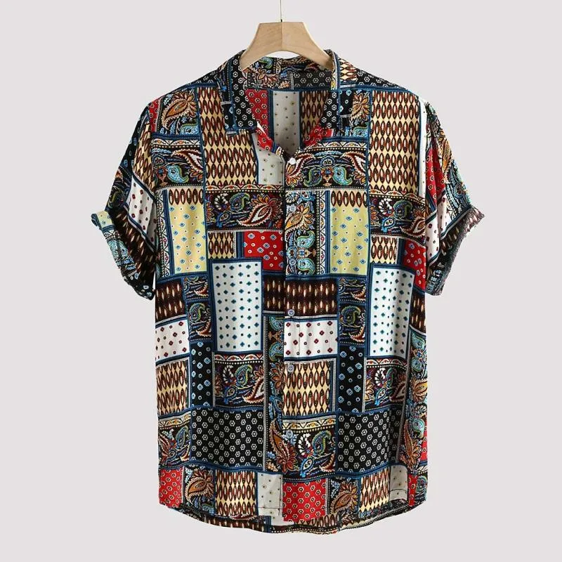 Men's Ethnic Print Short Sleeve Shirt 60116856Z sold by Manly product image thumbnail 2