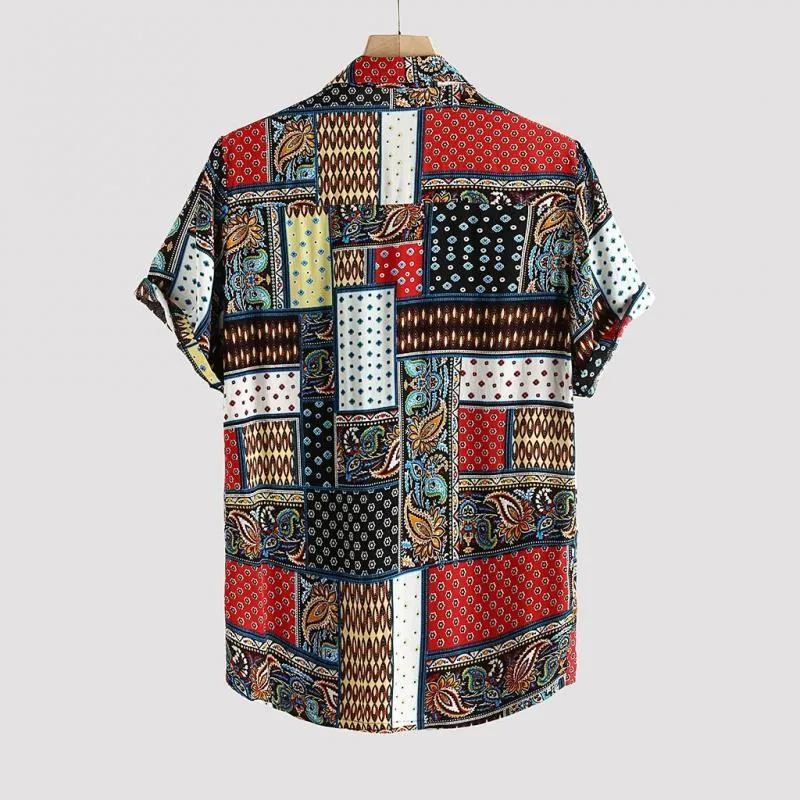 Men's Ethnic Print Short Sleeve Shirt 60116856Z sold by Manly product image thumbnail 3