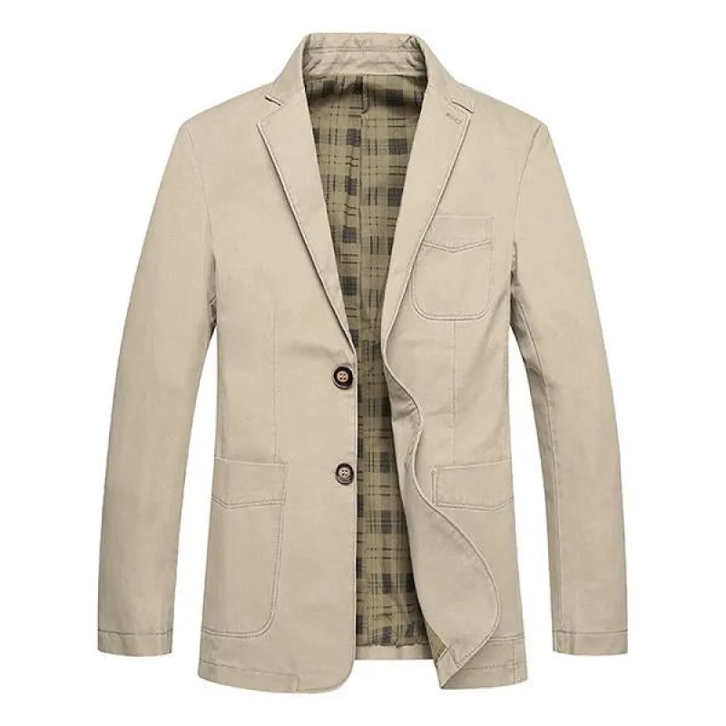 Men's Lapel Solid Color Casual Blazer 92248826M sold by Manly
