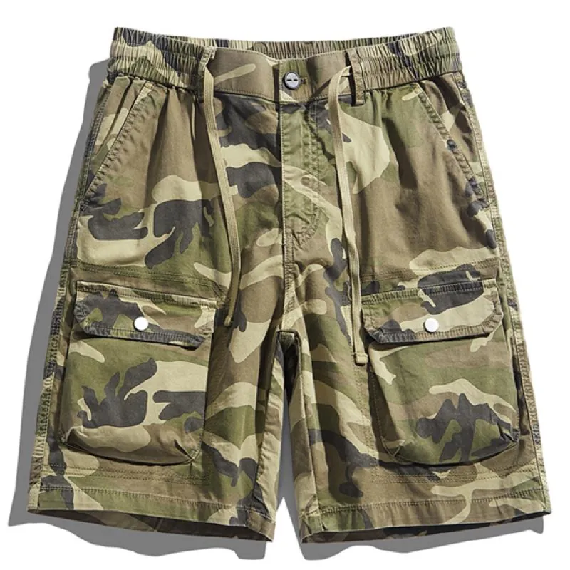 Men's Multi-pocket Cotton Loose Camouflage Shorts 41418065X sold by Manly