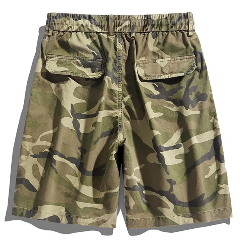 Men's Multi-pocket Cotton Loose Camouflage Shorts 41418065X sold by Manly product image thumbnail 5