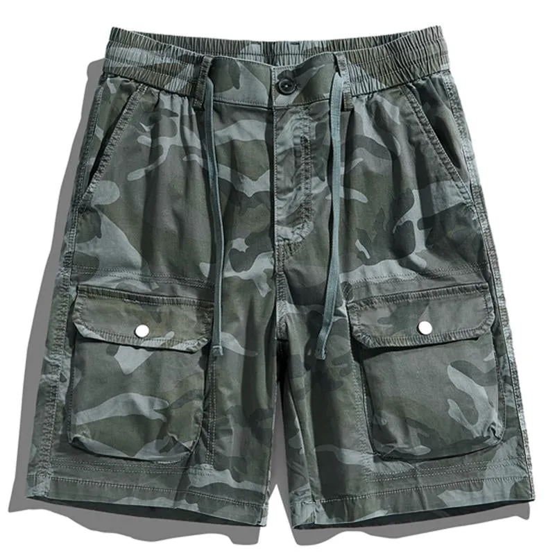 Men's Multi-pocket Cotton Loose Camouflage Shorts 41418065X sold by Manly product image thumbnail 4