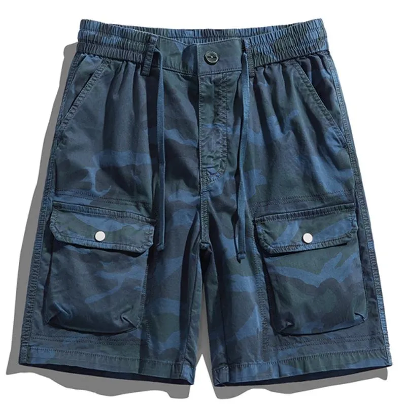 Men's Multi-pocket Cotton Loose Camouflage Shorts 41418065X sold by Manly product image thumbnail 3
