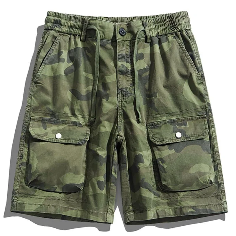 Men's Multi-pocket Cotton Loose Camouflage Shorts 41418065X sold by Manly product image thumbnail 2