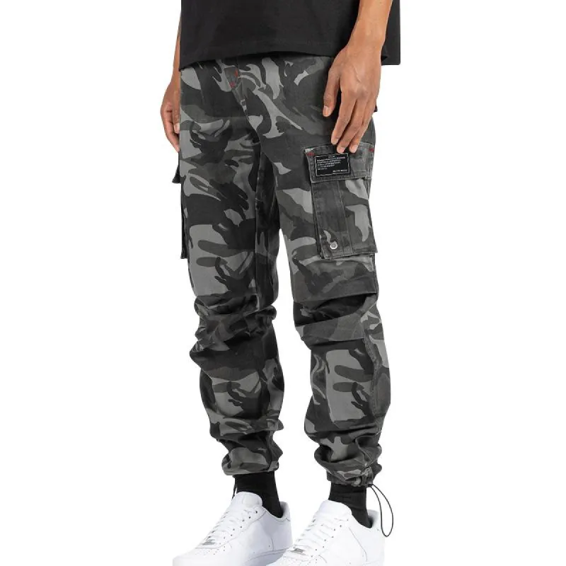 Men's Casual Cotton Camouflage Multi-Pocket Cargo Pants 17419497M sold by Manly