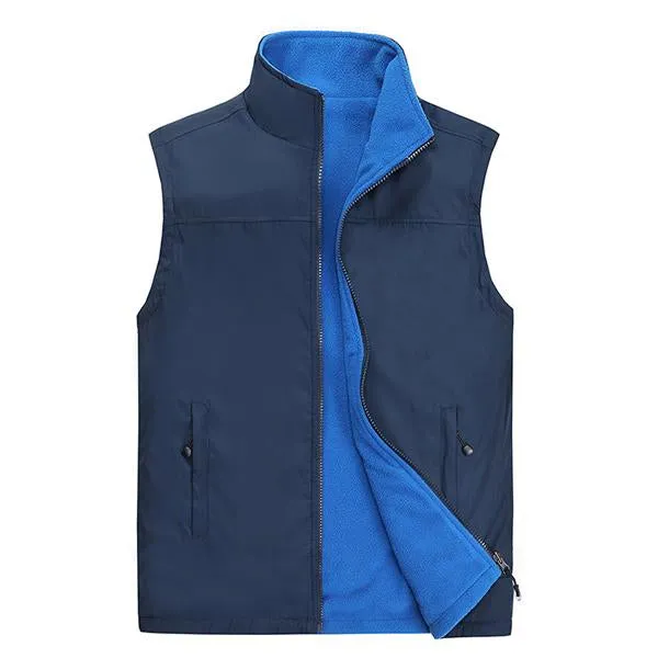MEN'S FLEECE REVERSIBLE VEST sold by Manly product image thumbnail 3