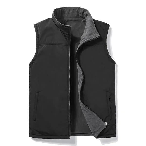 MEN'S FLEECE REVERSIBLE VEST sold by Manly