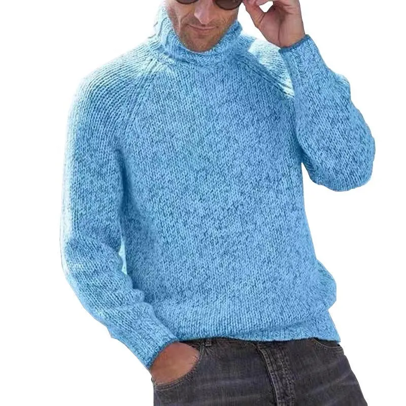 Men's Turtleneck Pullover Solid Color Sweater 10272892X sold by Manly product image thumbnail 4