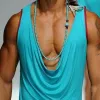 Men's Solid Color Round Neck Casual Tank Top 15479073X sold by Manly
